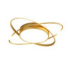 50/60cm ledet loftlampe guld planet design moderne geometriske figurer indbyggede lys metal malede finish juledekoration