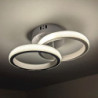 1-lys 24cm led loftslampe cirkulært design enkel ring korridorlampe aluminium til soveværelseslampe gæsteværelse balkon 220-240