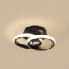 1-lys 24cm led loftslampe cirkulært design enkel ring korridorlampe aluminium til soveværelseslampe gæsteværelse balkon 220-240