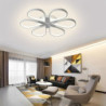 led loftslampe 6 hoveder 60cm blomsterdesign lysekrone metal kunstnerisk stil industriel malet finish kunstnerisk nordisk stil