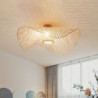 45/65/75cm lanterne design indbygget loftslampe træ/bambus lanterne malet finish nordisk stil