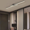 minimalistisk loftslampe lang stribe semi flush monteret loftslampe, moderne lysekroner lineære tæt-til-loft lys til stue sovevæ
