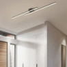 minimalistisk loftslampe lang stribe semi flush monteret loftslampe, moderne lysekroner lineære tæt-til-loft lys til stue sovevæ