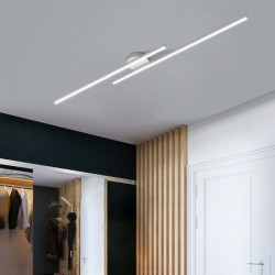 minimalistisk loftslampe lang stribe semi flush monteret loftslampe, moderne lysekroner lineære tæt-til-loft lys til stue sovevæ