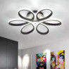 led loftslampe lotus design loftslampe moderne kunstnerisk metal akryl stil trinløs dæmpning soveværelse malet finish lys kun dæ