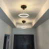 led loftslampe 1-lys 23cm ringdesign indbygningslys metal loftslys til korridor veranda bar kreativ loft balkonlamper varm hvid/