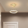 led loftslampe 1-lys 23cm ringdesign indbygningslys metal loftslys til korridor veranda bar kreativ loft balkonlamper varm hvid/