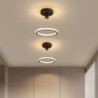 led loftslampe 1-lys 23cm ringdesign indbygningslys metal loftslys til korridor veranda bar kreativ loft balkonlamper varm hvid/
