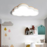 led loftslamper farve skyer formet dæmpbar børneværelse forsænket loftslampe metal træ baby værelse belysningsarmatur til drenge