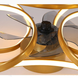 led Loftlampe, der kan dæmpes med fjernbetjening kontra blomsterdesign 55cm loftslampe, akryl lampeskærm, lysekrone soveværelse