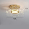 led loftslamper blomsterform lysekrone 45cm cirkeldesign, moderne led loftslamper til stuelampe akryl soveværelse studie varm be