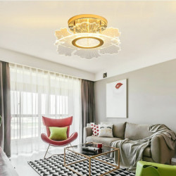 led loftslamper blomsterform lysekrone 45cm cirkeldesign, moderne led loftslamper til stuelampe akryl soveværelse studie varm be