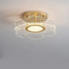led loftslamper blomsterform lysekrone 45cm cirkeldesign, moderne led loftslamper til stuelampe akryl soveværelse studie varm be