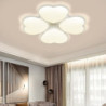led loftslampe hjertedesign indbygningsloftslampe 40cm akryl loftslampe til stue gang gang kun dæmpbar med fjernbetjening