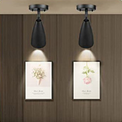 flush mount led loft spot lys 20w varm hvid cylinder overhead lys armatur, moderne aluminium mat sort lav profil belysning til k