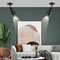 flush mount led loft spot lys 20w varm hvid cylinder overhead lys armatur, moderne aluminium mat sort lav profil belysning til k