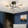 led loftslampe 6 hoveder 70cm sputnik design lysekrone metal kunstnerisk stil sputnik industrimalet finish kunstnerisk nordisk s