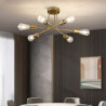 led loftslampe 6 hoveder 70cm sputnik design lysekrone metal kunstnerisk stil sputnik industrimalet finish kunstnerisk nordisk s