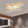 led loftslampe 80cm geometriske former 4-lys indbygningslys akryl metal moderne moderne malede finish stue lys dæmpbar med fjern