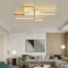 led loftslampe 80cm geometriske former 4-lys indbygningslys akryl metal moderne moderne malede finish stue lys dæmpbar med fjern