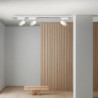 led skinnebelysningssæt dæmpbar 4-hoveds loftspot, justerbart lyshoved til accent opgavebelysning 7w/12w