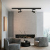 led skinnebelysningssæt dæmpbar 4-hoveds loftspot, justerbart lyshoved til accent opgavebelysning 7w/12w