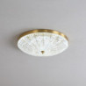 led loftslampe dæmpbar 38cm cirkeldesign kobber loftslamper til stue