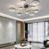led loftslampe 142 cm globus design klynge design geometriske former indbygget lys akryl kunstnerisk stil moderne stil stilfuld
