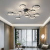 led loftslampe 142 cm globus design klynge design geometriske former indbygget lys akryl kunstnerisk stil moderne stil stilfuld