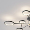 led loftslampe 142 cm globus design klynge design geometriske former indbygget lys akryl kunstnerisk stil moderne stil stilfuld