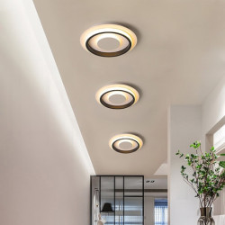 led loftslampe aluminiumslegering forsænket loftslampe 25cm loftlampe til stuegang gang