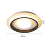 led loftslampe aluminiumslegering forsænket loftslampe 25cm loftlampe til stuegang gang
