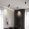 led loft spotLys roterende 7,9 cm varm hvid/sort 3000k 20w lampe loft spotLyss overflade moderne led loftslampe brugt i køkken s