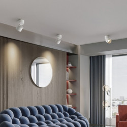 led loft spotLys roterende 7,9 cm varm hvid/sort 3000k 20w lampe loft spotLyss overflade moderne led loftslampe brugt i køkken s