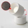 led loft spotLys roterende 7,9 cm varm hvid/sort 3000k 20w lampe loft spotLyss overflade moderne led loftslampe brugt i køkken s