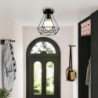 led loftslampe 20cm retro design indbygningslamper metal loftslampe til korridor veranda bar kreativ loft balkon lamper