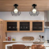 led loftslampe 20cm retro design indbygningslamper metal loftslampe til korridor veranda bar kreativ loft balkon lamper