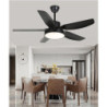 indendørs udendørs Loftlampe med lys 42″ led dæmpbar loftventilator til hjemmet med fjernbetjening downrod mount 3000k-6500k til