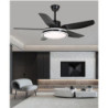 indendørs udendørs Loftlampe med lys 42″ led dæmpbar loftventilator til hjemmet med fjernbetjening downrod mount 3000k-6500k til