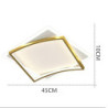 LED loftslampe firkantet design sort guld inkluderer dæmpbar version 45/55/65cm geometriske former indfældningslys aluminium kun