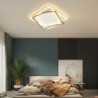 LED loftslampe firkantet design sort guld inkluderer dæmpbar version 45/55/65cm geometriske former indfældningslys aluminium kun