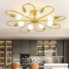 led loftslampe 6/8-lys dæmpbar med fjernbetjening kontral forsænket loftslampe akryl lampeskærm lysekrone soveværelse stue bloms