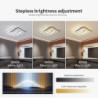 led loftslampe sort firkantet fjernbetjening 19,5″ sort firkantet loftslampe dæmpbar stuelampe moderne køkken gang soveværelse