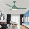 indendørs udendørs Loftlampe med lys 49″ led dæmpbar loftventilator til hjemmet med fjernbetjening downrod mount 3000k-6500k til