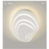 moderne loftslampe dæmpbar med fjernbetjening kontral 56cm planmonteret loftslampe akryl lampeskærm lysekrone soveværelse stue s