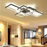 led loftslampe firkantet lineært design 90cm indbygningslys aluminium moderne moderne malede finish stue lys kun dæmpbar med fje
