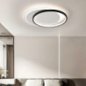 led loftslampe dæmpbar aluminium akryl skiveskærm moderne skandinavisk stil flush mount belysning moderne interiør dekoration -