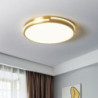 led loftslampe cirkel rundt design 50cm indbygningslys kobber til stue