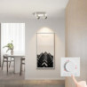 led loftspots justerbare dæmpbare faste skinnebelysningssæt, 2/3-vejs sorte loftmonteringsspot lysarmaturer, retningsbestemt spo
