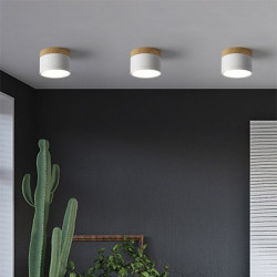 9 cm enkelt design indbygget loftslampe aluminium led nordisk stil